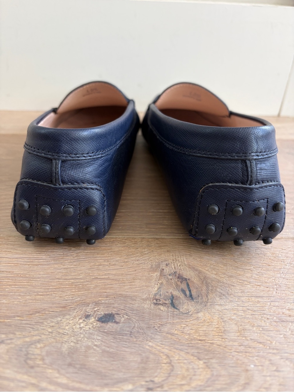 TODS Ladies Navy Blue Flat Shoes Gommini Mocassino Loafers preppy 40.5 / US 9.5 - Picture 4 of 11
